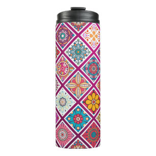 Garrafa Térmica Azulejos da Bohemian Mandala em Marrocos