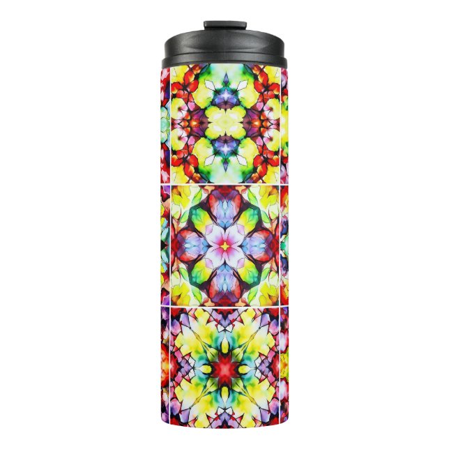 Garrafa Térmica Azulejos do Mediterrâneo, Azulejos de Tinta Álcool (Frente)