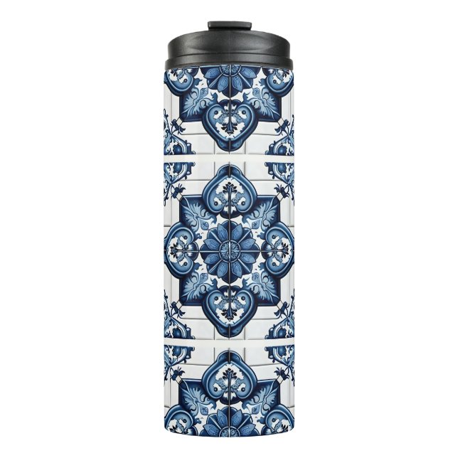 Garrafa Térmica Azulejos do Mediterrâneo, Portugal, Azulejo, Majol (Frente)