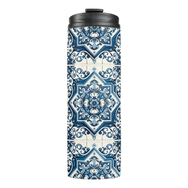 Garrafa Térmica Azulejos do Mediterrâneo, Portugal, Azulejo, Majol (Frente)