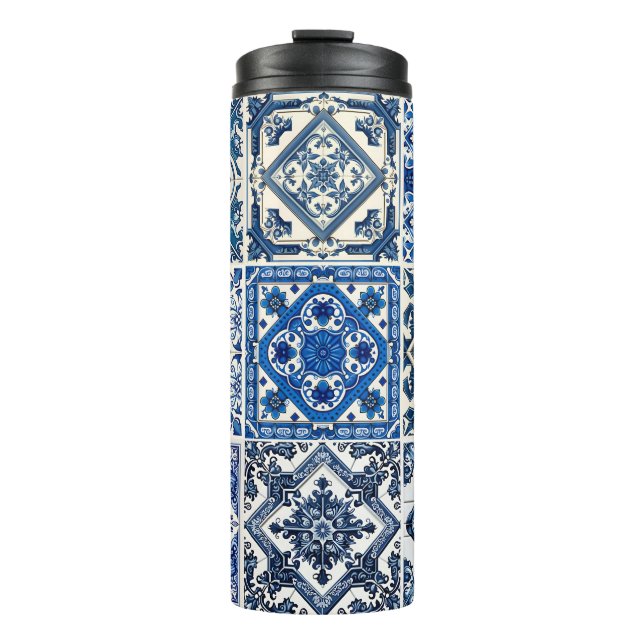 Garrafa Térmica Azulejos do Mediterrâneo, Portugal, Azulejo, Majol (Frente)