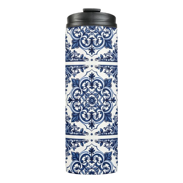 Garrafa Térmica Azulejos do Mediterrâneo, Portugal, Azulejo, Majol (Frente)