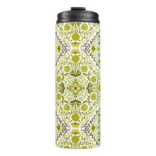 Garrafa Térmica Azulejos Florais em verde