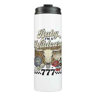 Garrafa Térmica Baby sou um Curinga Camisa Vintage de Cassino West