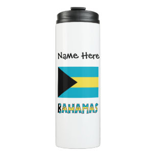 Garrafa Térmica Bahamas Bandeira Bahamense Personalizada