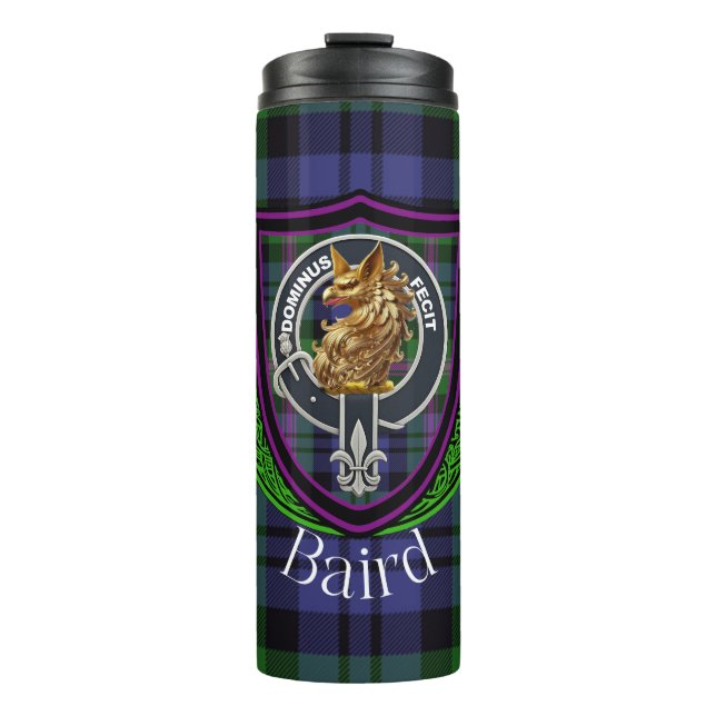 Garrafa Térmica Baird Scottish Clan Tartan & Crest (Frente)