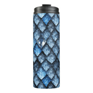 Garrafa Térmica Balanças de dragões/gemas azuis