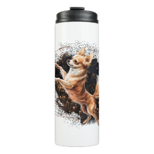 Garrafa Térmica Balé Chihuahua Ballerina dança
