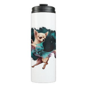 Garrafa Térmica Balé Chihuahua Ballerina dança