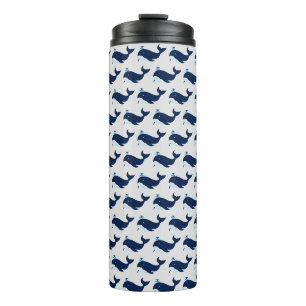 Garrafa Térmica Baleia Azul, Tumbler Térmico Náutico