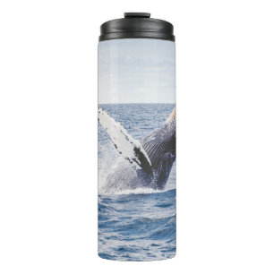 Garrafa Térmica Baleia Gigante Salta Para Fora Do Oceano