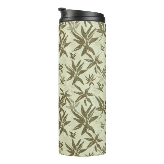 Garrafa Térmica Bambu em Beige Sheers - padrão de superfície unifo (Rotação à direita)