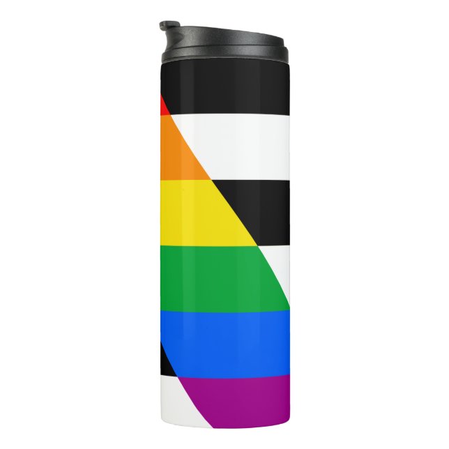 Garrafa Térmica Bandeira Aliada LGBTQ+ (Rotação à direita)