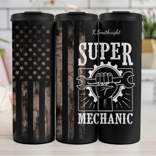 Garrafa Térmica Bandeira Americana da Camuflagem Super Mecânica