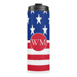 Garrafa Térmica Bandeira Americana Monogramada