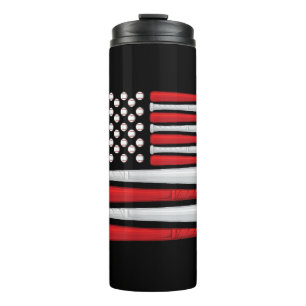 Garrafa Térmica Bandeira Clássica de Beisebol Americano - Beisebol