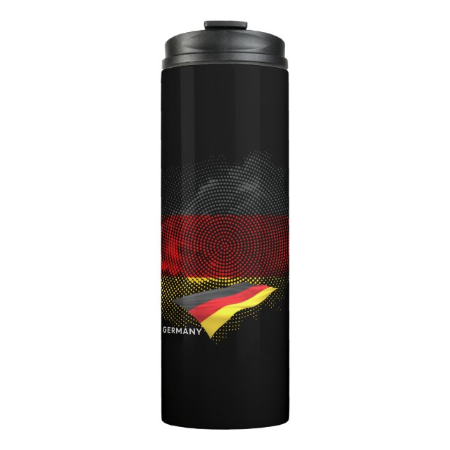 Garrafa Térmica bandeira da Alemanha (Frente)