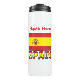 Garrafa Térmica Bandeira da Espanha Personalizada