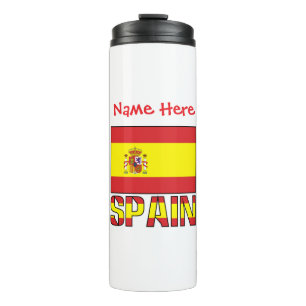 Garrafa Térmica Bandeira da Espanha Personalizada
