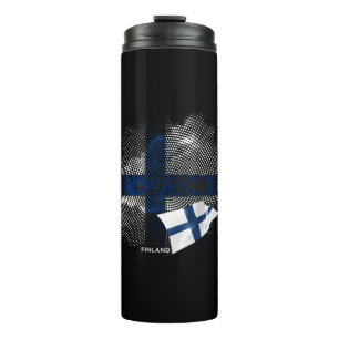 Garrafa Térmica bandeira da Finlândia