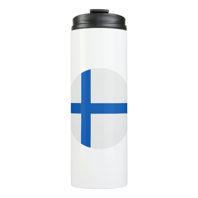 Garrafa Térmica Bandeira da Finlândia (Frente)