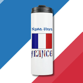 Garrafa Térmica Bandeira da França Personalizada