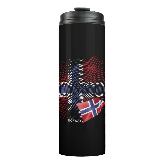 Garrafa Térmica bandeira da Noruega (Frente)