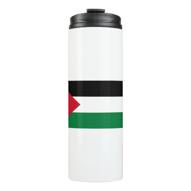 Garrafa Térmica Bandeira da Palestina (Frente)