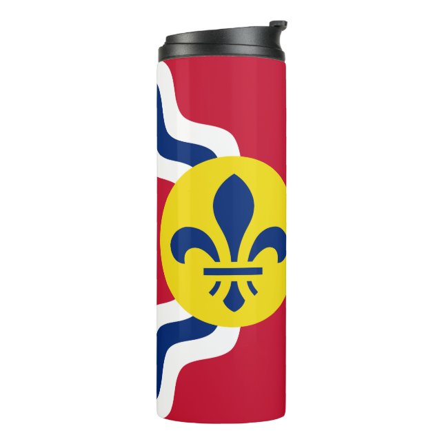 Garrafa Térmica Bandeira da Rua Louis, Missouri Thermal Tumbler (Giro à esquerda)