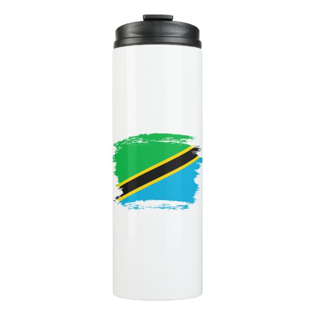 Garrafa Térmica Bandeira da Tanzânia (Frente)