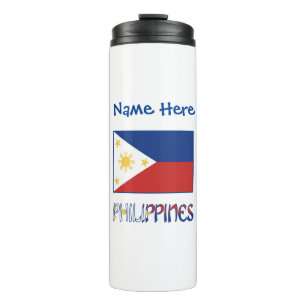 Garrafa Térmica Bandeira das Filipinas Personalizada