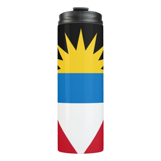 Garrafa Térmica Bandeira de Antígua e Barbuda Patriótica (Frente)
