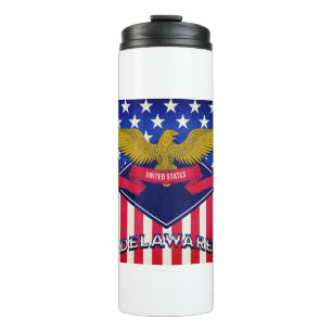 Garrafa Térmica Bandeira de Delaware EUA