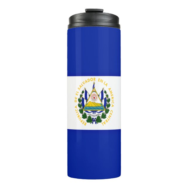 Garrafa Térmica Bandeira de El Salvador (Frente)