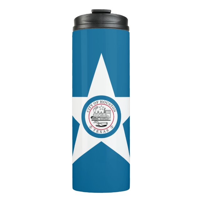 Garrafa Térmica Bandeira de Houston, Texas Thermal Tumbler (Frente)