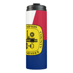 Garrafa Térmica Bandeira de Memphis, Tennessee Thermal Tumbler