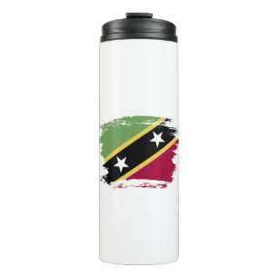 Garrafa Térmica bandeira de São Cristóvão e Nevis
