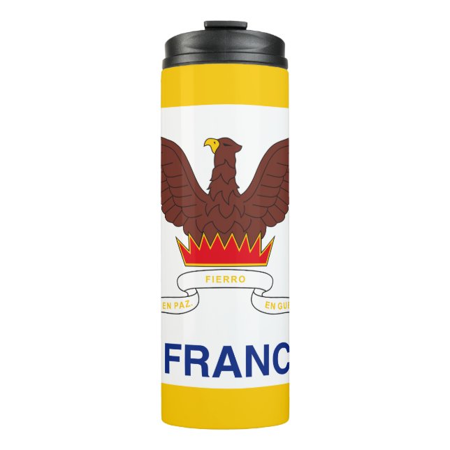 Garrafa Térmica Bandeira de São Francisco, Tumbler Térmico da Cali (Frente)