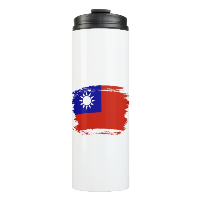 Garrafa Térmica Bandeira de Taiwan (Frente)
