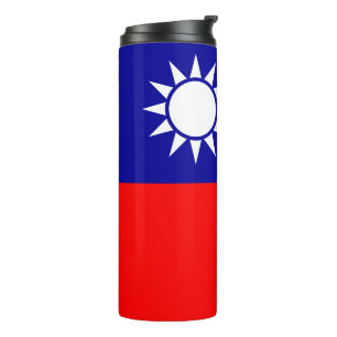 Garrafa Térmica Bandeira de Taiwan: República da China, Taipé Chin