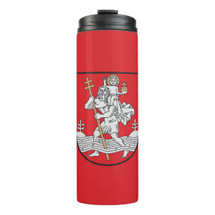 Garrafa Térmica Bandeira de Vilnius, Lituânia Thermal Tumbler