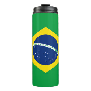 Garrafa Térmica Bandeira do Brasil Patriótico