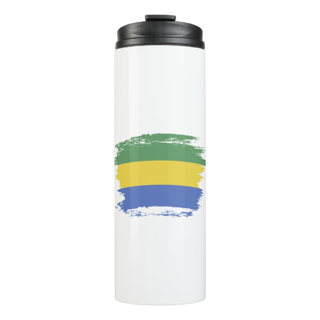 Garrafa Térmica Bandeira do Gabão (Frente)