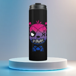 Garrafa Térmica Bandeira do Orgulho Bissexual Gótico Urso Colorido