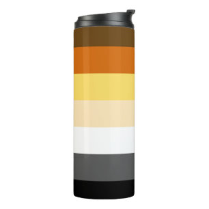 Garrafa Térmica Bandeira do Orgulho Gay dos Ursos Legal e Clássica
