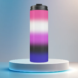Garrafa Térmica Bandeira do Orgulho Genderfluid Gradiente