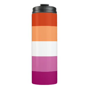 Garrafa Térmica Bandeira do Orgulho Lésbico LGBTQ