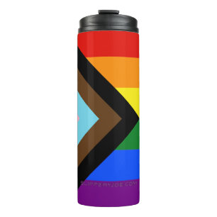 Garrafa Térmica Bandeira do Orgulho Progressivo SlipperyJoe's seis
