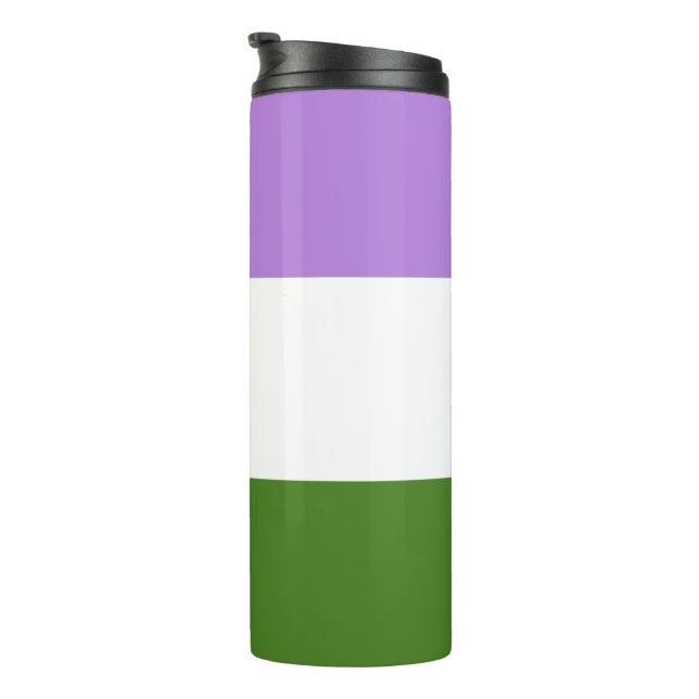 Garrafa Térmica Bandeira do Orgulho Queer (Rotação à direita)