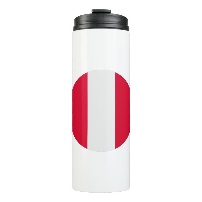 Garrafa Térmica Bandeira do Peru (Frente)